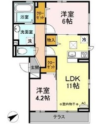 ポーロウニア横山の物件間取画像